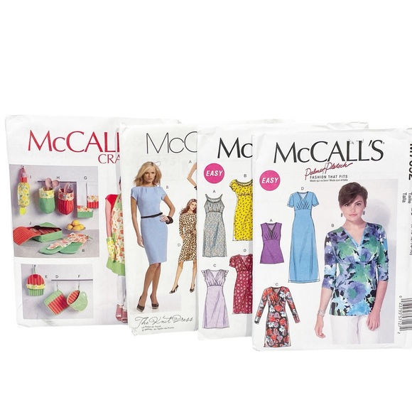 McCalls Other - McCalls Lot of 4 Sizes 8-16 Stitching Sewing Patterns NEW‎